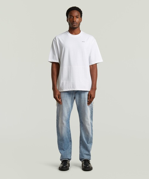 G-STAR RAW tシャツ Woven Mix Loose T-Shirt/異素材ミックスオーバー