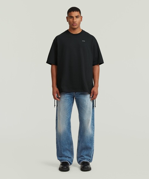 G-STAR RAW tシャツ Woven Mix Loose T-Shirt/異素材ミックスオーバー