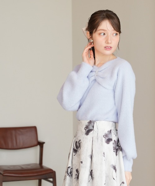 「ASTORIA ODIER」 長袖ニット MEDIUM ホワイト レディース_画像4