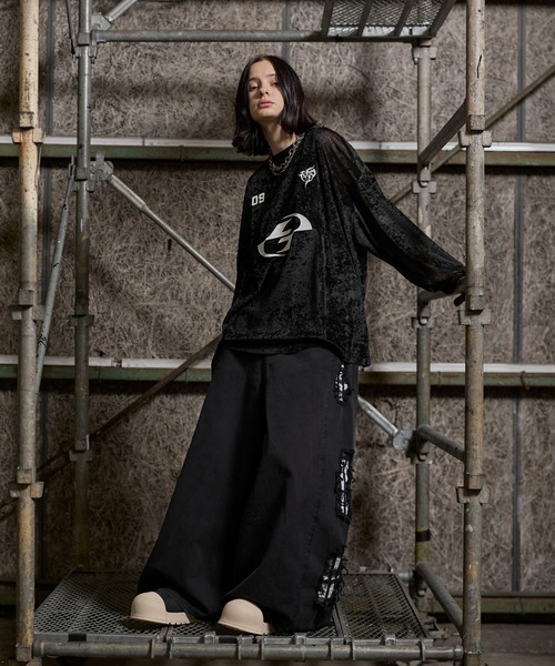 ERAR ワイドパンツ ジーンズ 「ERAR」「セットアップ対応」ハイ 