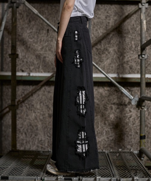ERAR ワイドパンツ ジーンズ 「ERAR」「セットアップ対応」ハイ 