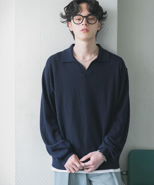 長袖ニット SENSE OF PLACE by URBAN RESEARCH セーター ニット 「洗濯可
