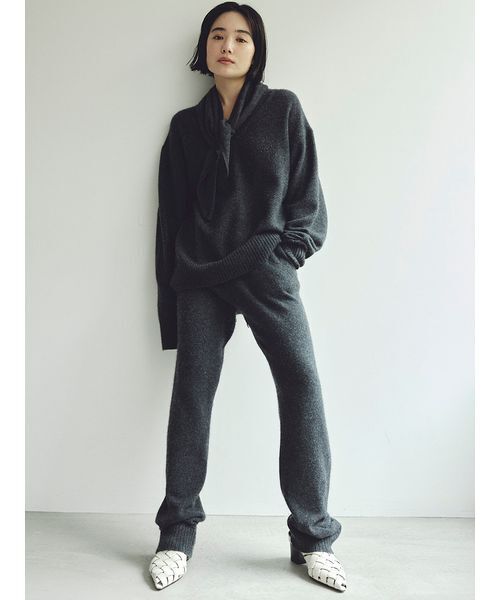 「MIESROHE」 長袖ニット F イエロー レディース_画像4