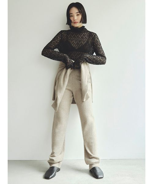 「MIESROHE」 長袖ニット F イエロー レディース_画像8