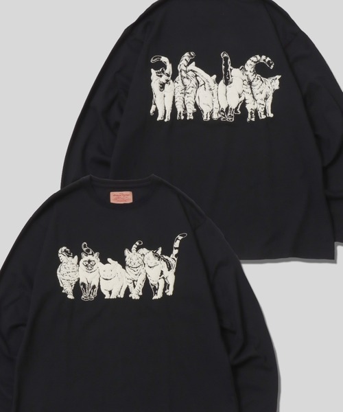 SITRY（シトリー） tシャツ Cat ＆ Dog Print T-Shirt/アニマル 猫＆犬