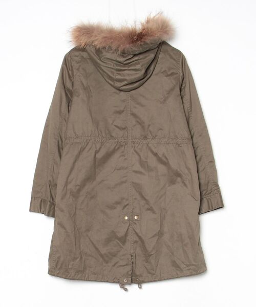 「B:MING by BEAMS」 モッズコート S グリーン レディース_画像2