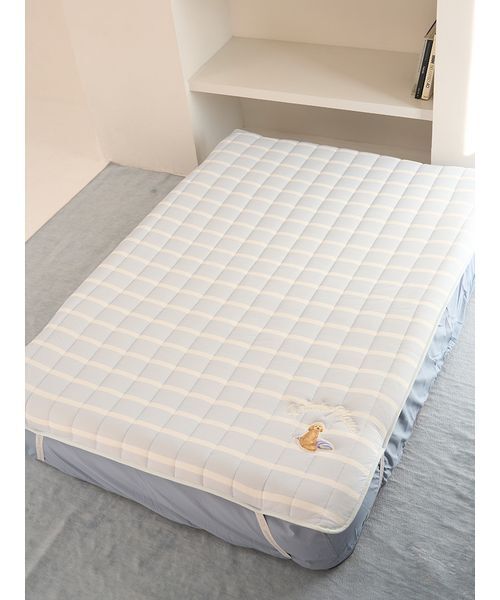 ベッド 寝具 「Sleep」「UNISEX」プレイフルDOG敷きパッド(シングル)
