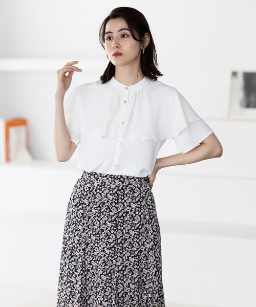 「GeeRA」 半袖ブラウス X-LARGE ミント レディース_画像2
