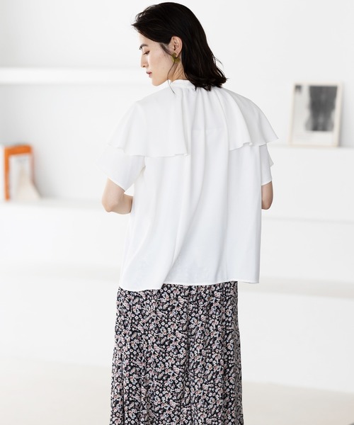 「GeeRA」 半袖ブラウス X-LARGE ミント レディース_画像3