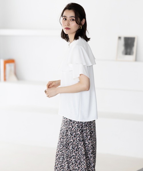 「GeeRA」 半袖ブラウス X-LARGE ミント レディース_画像4