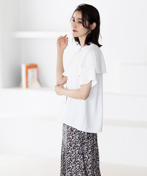 「GeeRA」 半袖ブラウス X-LARGE ミント レディース_画像6