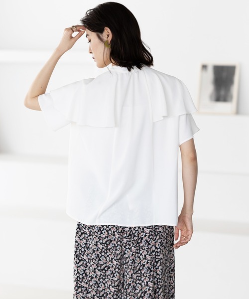 「GeeRA」 半袖ブラウス X-LARGE ミント レディース_画像7