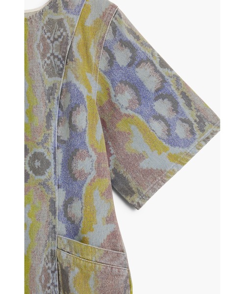 パーティードレス ワンピース Christian Lacroix デニム×幻想的プリント タペストリードレス_3