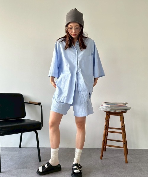 「HANNE」 セットアップ FREE ネイビー レディース_画像7