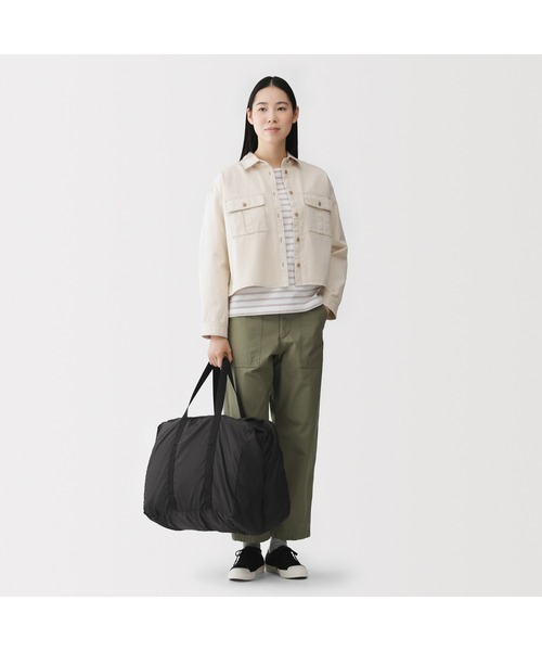 無印良品（MUJI） ボストンバッグ たためる 撥水 旅に便利な ボストン
