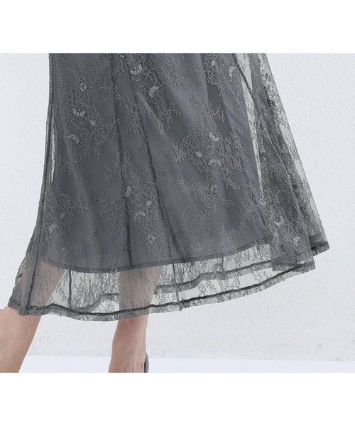 「Cinderella」 コンビワンピース MEDIUM ダークグレー レディース_画像2