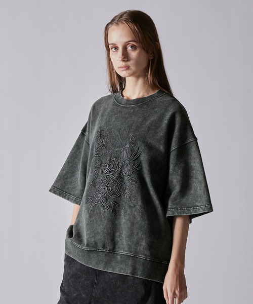 「CLEL」 スウェットカットソー L チャコールグレー メンズ_画像3