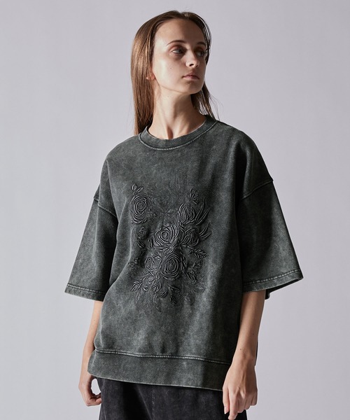 「CLEL」 スウェットカットソー L チャコールグレー メンズ_画像4