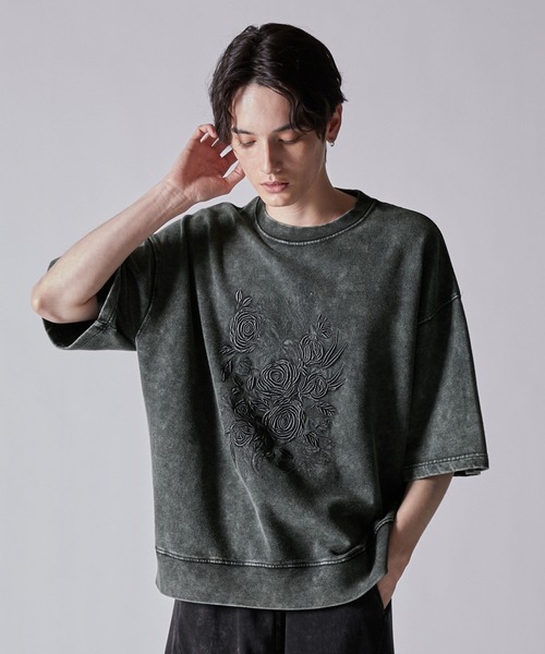 「CLEL」 スウェットカットソー L チャコールグレー メンズ_画像5