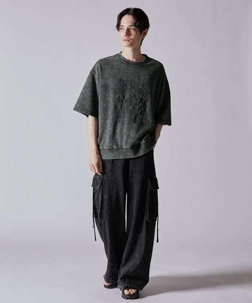 「CLEL」 スウェットカットソー L チャコールグレー メンズ_画像7