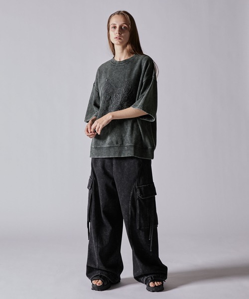 「CLEL」 スウェットカットソー L チャコールグレー メンズ_画像9