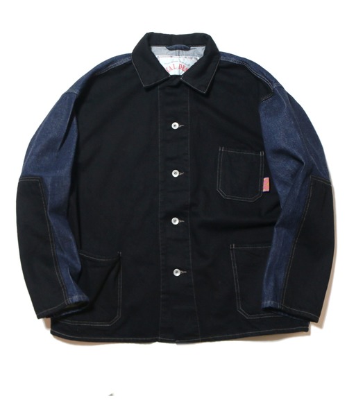 原宿 NATAL DESIGN インディゴ デニム ジャケット プルオーバー BRIAN DENIM JACKET 2nd（デニムジャケット）｜NATAL DESIGN（ネイタル