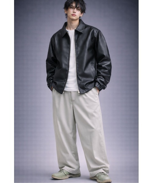 ジャケット・アウター   Jeans Leather Jacket セール】A LEATHER × JOURNAL STANDARD COMBI TRUCKER JACKET