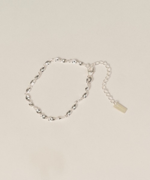 ブレスレット 「novice」 Spiral Chain Bracelet「Silver925」 レディースの画像