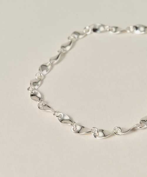 ブレスレット 「novice」 Spiral Chain Bracelet「Silver925」 レディースの画像