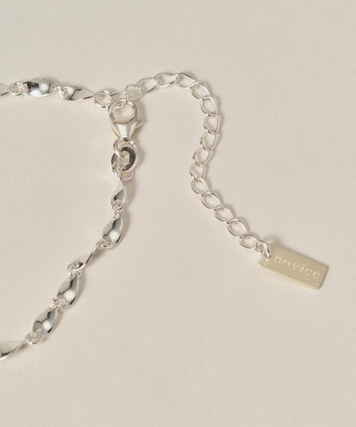 ブレスレット 「novice」 Spiral Chain Bracelet「Silver925」 レディースの画像