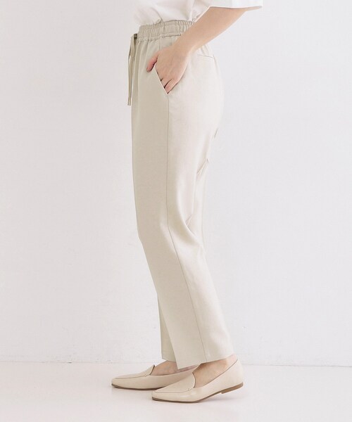 【極美品】クロエ タックワイドパンツ ストレッチ 伸縮性 カシミア ウール OPAQUE.CLIP（オペークドットクリップ） パンツ 美脚ストレッチ