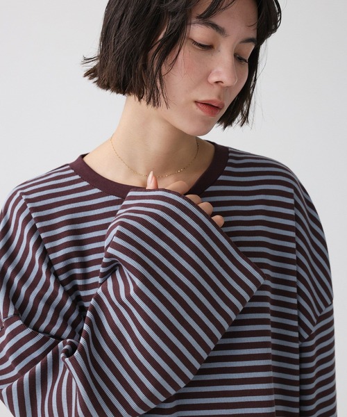 【大屋夏南さんコラボアイテム】ボーダーロンT ストライプ 長袖 BABYLONE（バビロン） tシャツ 「大屋夏南さんコラボアイテム