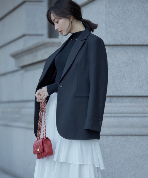 「anuans」 ドッキングワンピース MEDIUM ベージュ レディースの画像