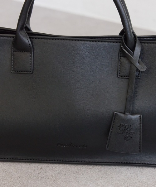 pual ce cin トートバッグ フェイクレザー2WAYワイドBAG レディース
