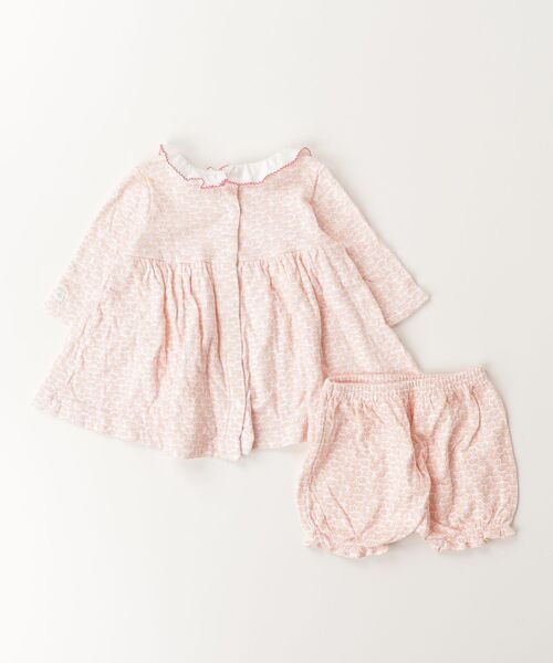 「PETIT BATEAU」 「KIDS」花柄長袖ワンピース - ピンク キッズ_画像2