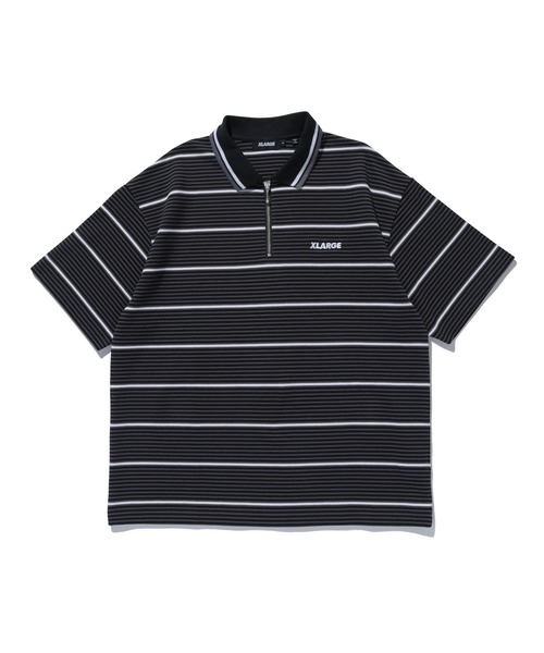 XLARGE（エクストラ ラージ） tシャツ STRIPE ZIP POLO SHIRT メンズ