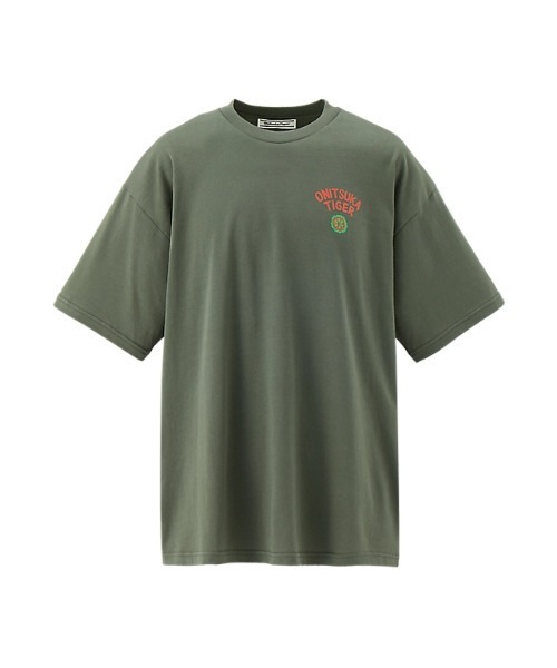 「Onitsuka Tiger」 半袖Tシャツ L ホワイト×ピンク レディース_画像3