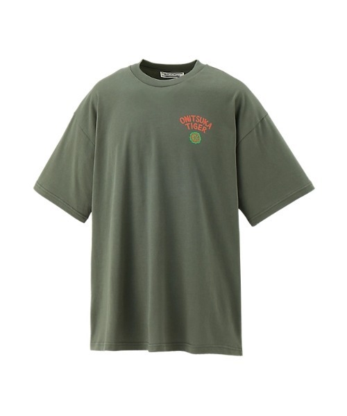 「Onitsuka Tiger」 半袖Tシャツ L ホワイト×ピンク レディース_画像4