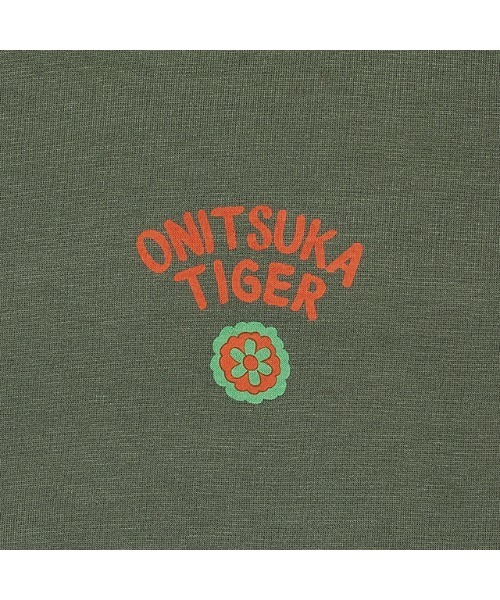 「Onitsuka Tiger」 半袖Tシャツ L ホワイト×ピンク レディース_画像5