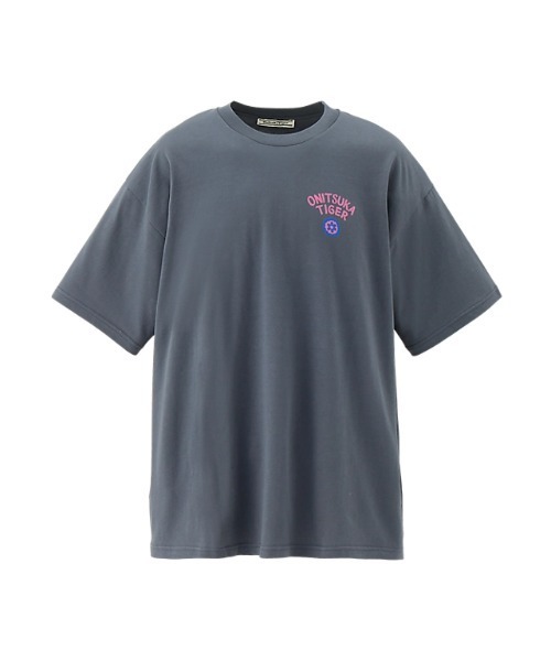 「Onitsuka Tiger」 半袖Tシャツ L ホワイト×ピンク レディース_画像7