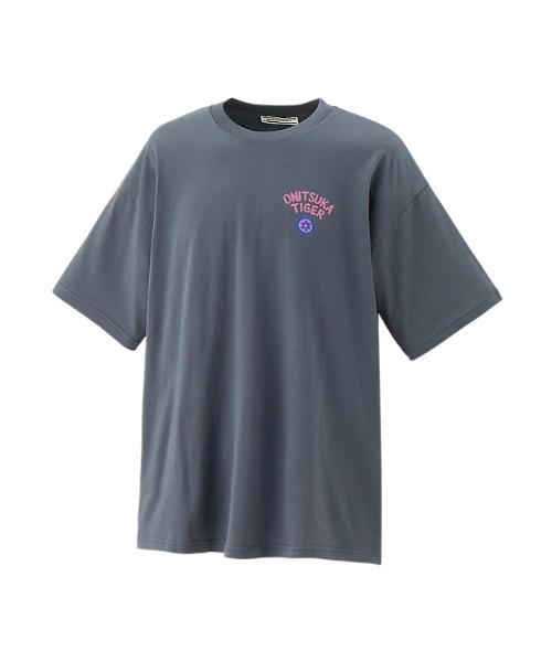 「Onitsuka Tiger」 半袖Tシャツ L ホワイト×ピンク レディース_画像8
