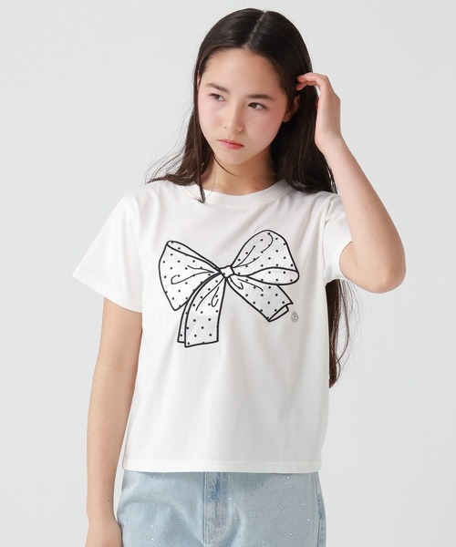 repipi armario（レピピアルマリオ） tシャツ BIGリボンTシャツ キッズ