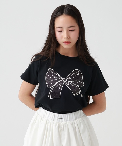 repipi armario（レピピアルマリオ） tシャツ BIGリボンTシャツ キッズ