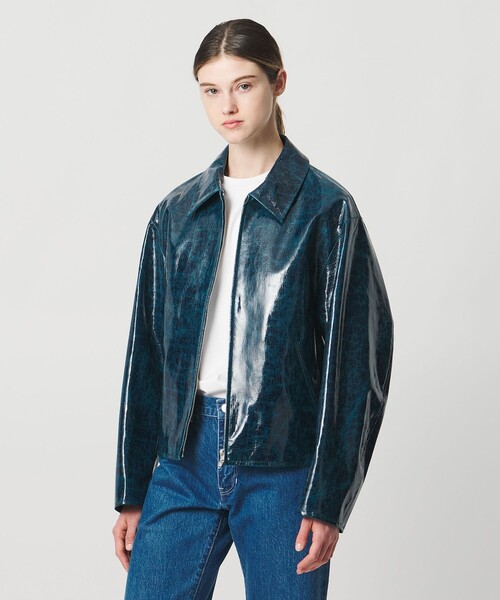 コート アウター 「LOEFF」CRAKLE OCEAN ジャケット UNISEX レディース メンズの画像