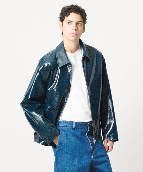 コート アウター 「LOEFF」CRAKLE OCEAN ジャケット UNISEX レディース メンズの画像