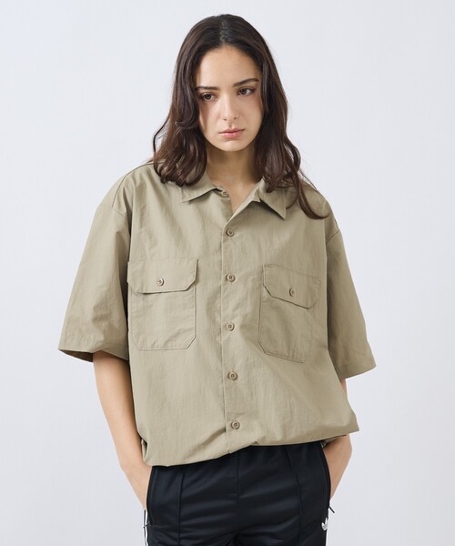 Dickies（ディッキーズ） シャツ 半袖 ナイロンリラックスワークシャツ