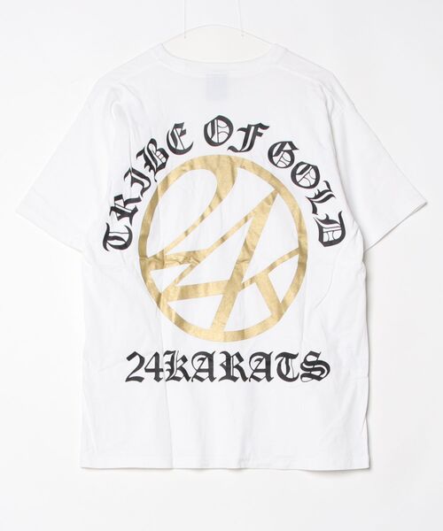 「24karats」 半袖Tシャツ L ホワイト メンズ_画像2