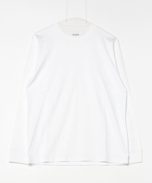 「SHIPS Colors」 長袖Tシャツ LARGE ライトホワイト メンズ_画像2