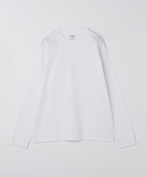 「SHIPS Colors」 長袖Tシャツ LARGE ライトホワイト メンズ_画像3