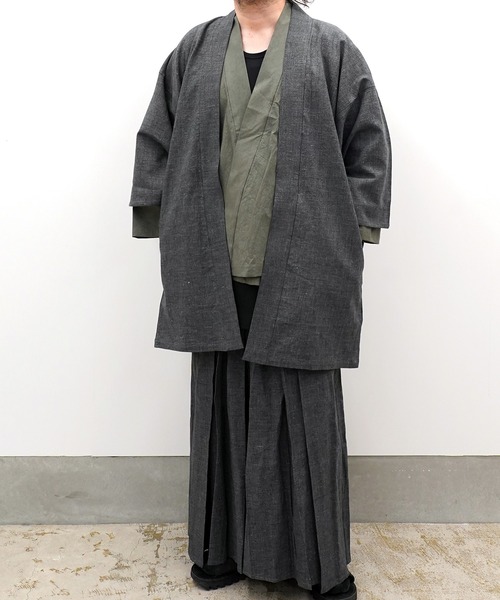 着物 2026春　和ROBE / LINEN TWEED HAORI メンズ レディースの画像